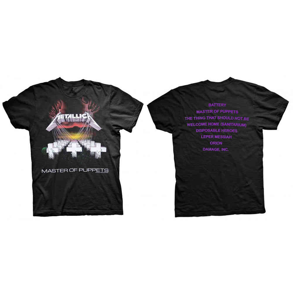 Metallica - Master Of Puppets Herren TShirt - Schwarz